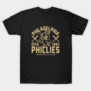 Philadelphia Phillies Retro 3 by Buck Tee T-Shirt